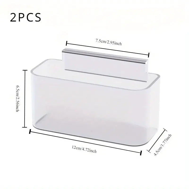 2 Piece Space Saving Refrigerator Hanging Cheese Slice Organizer Set For Fridge Organization And Freshness
