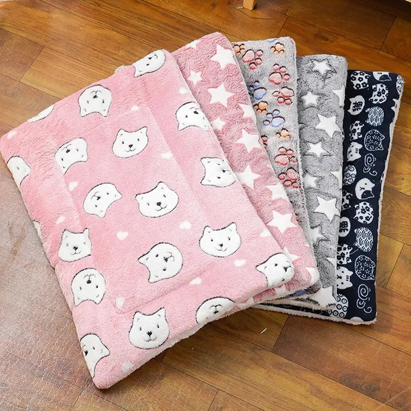 Thick Cat Mat With Breathable Flannel Soft Sleeping Pad For Small Dogs And Cats Winter Warm Cozy Cushion Blanket