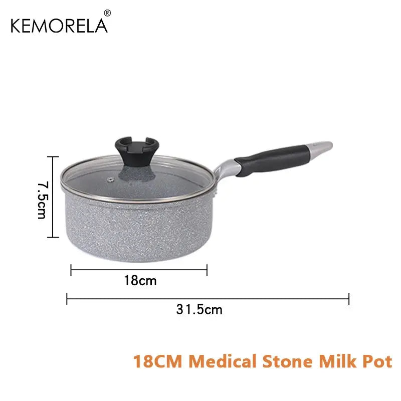Durable Stone Frying Pan Set 20 24 26 28 Cm Nonstick Skillet For Induction And Gas Stove Cooking