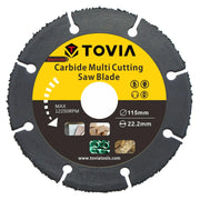 115mm Carbide Tipped Wood Cutting Disc for Angle Grinder Multitool Saw Blade for Wood
