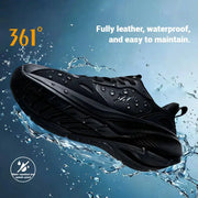 361 Degrees Fengye 5.0 running shoes, black, water-repellent, breathable, lightweight