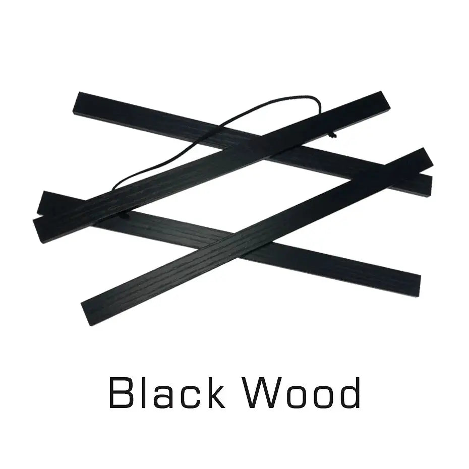 Magnetic painting frame set in black teak pine wood, adjustable 21-100 cm