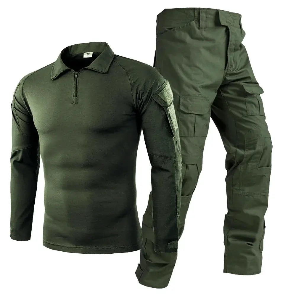Men Tactical Uniform Camouflage Suit Set For Outdoor Hunting Airsoft Paintball Training Shirts And Pants