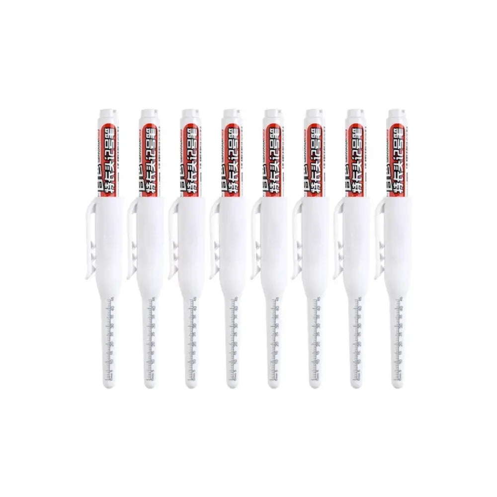 45mm Waterproof Long Head Marker Pen for Deep Hole Marking Tile Carpentry Woodworking Multi Purpose Ink Black Blue Red