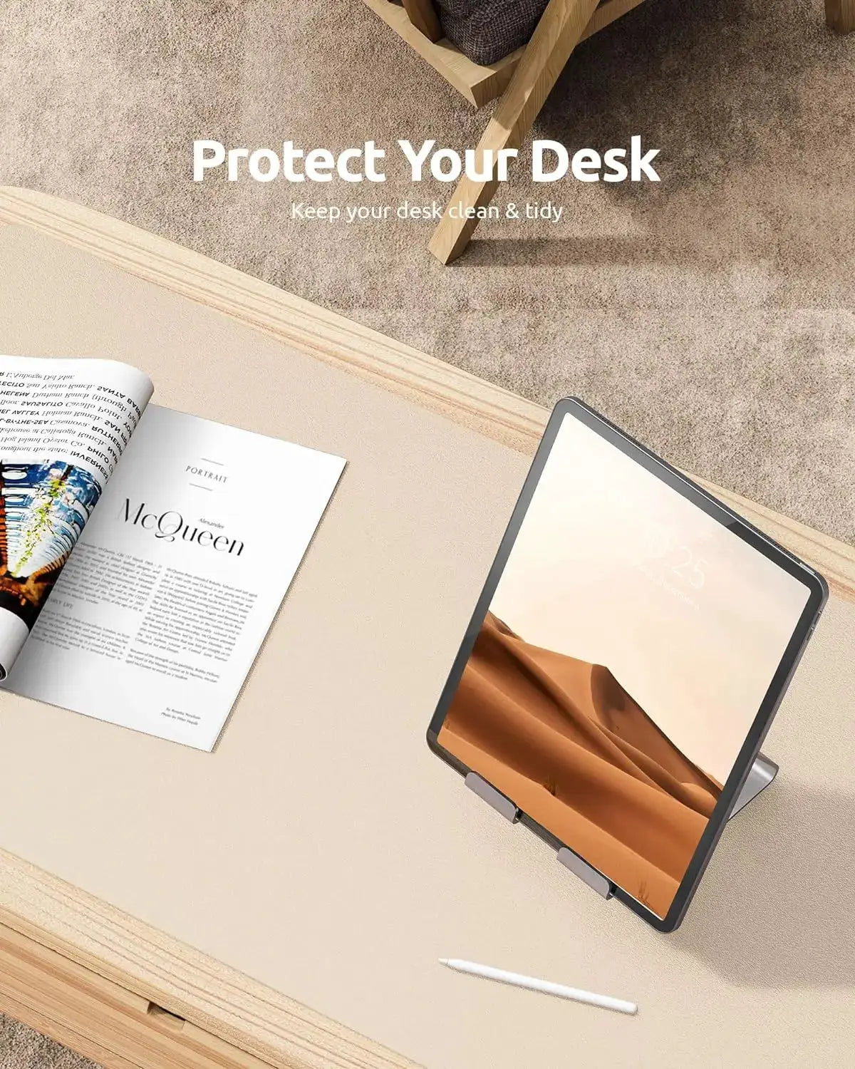 Large PU Leather Desk Pad Mouse Pad For Office Non Slip Leather Desk Mat Laptop Desk Pad Protector