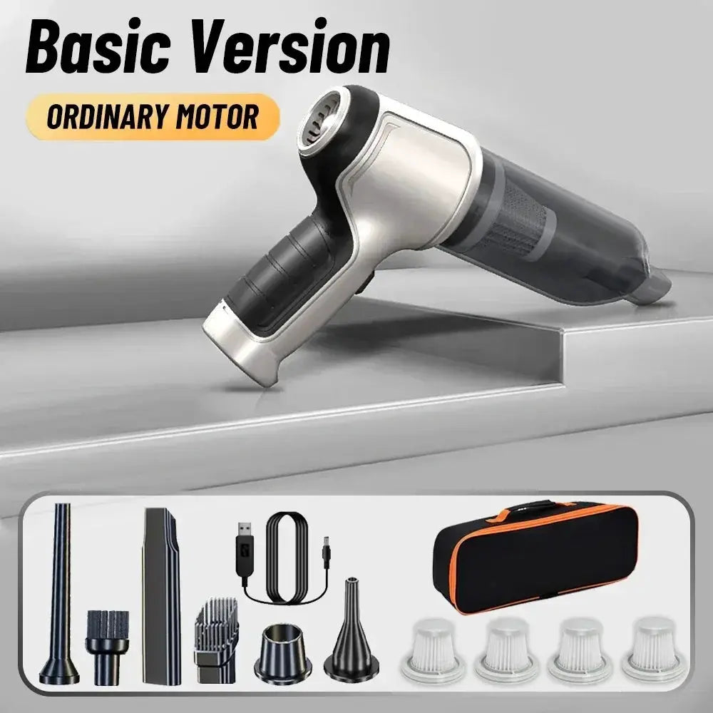 Simples Market 95000PA wireless car vacuum cleaner with strong suction and accessory kit with carry case