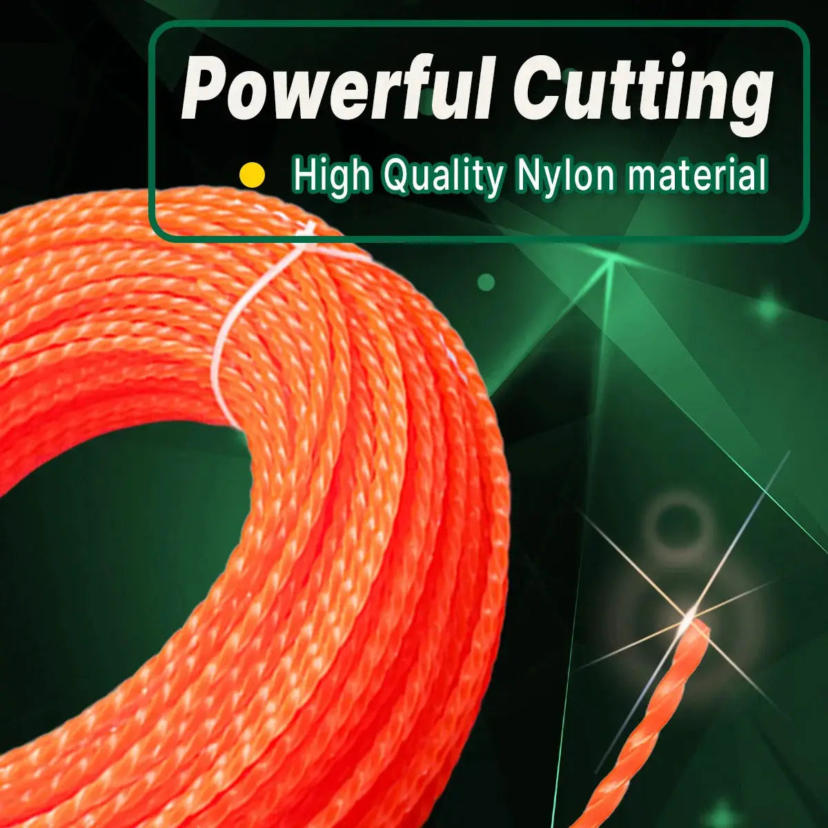 15 Meter Nylon Trimmer Line In 2.4mm 2.7mm Or 3mm Diameters For Grass Trimming Brush Cutter Strimmer Lawn Mower Accessory