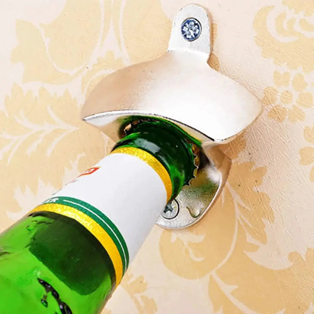 Zinc Alloy Wall Mounted Beer Bottle Opener Retro Antique Kitchen Style With Screws