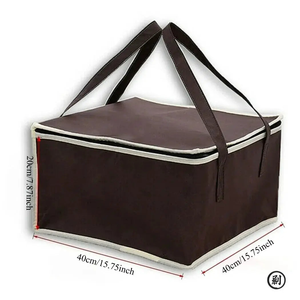 Insulated Food Delivery Bag Waterproof For Pizza Camping Cold Food Warmer Kit Thermal Insulation