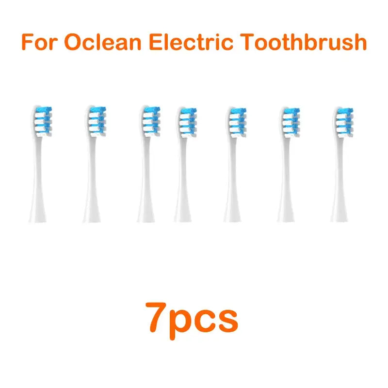 Oclean Flow Replacement Brush Heads Soft DuPont Tynex Bristles 7 Pack for Sonic Toothbrushes Gentle Plaque Removal