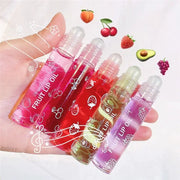 Fruit Lip Gloss Clear Lip Oil Moisturizing Lip Line Reduction Nourishes Lips Waterproof Long Lasting Liquid Lip Cosmetics