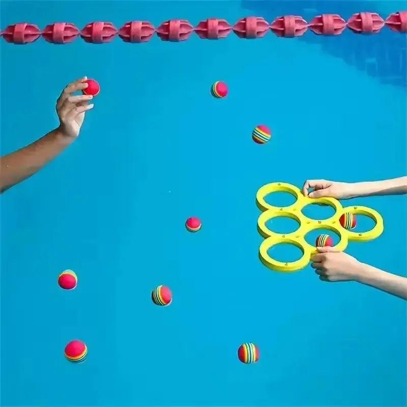 Fun Splash Christmas Party Sports Floating Shower Game Toy With Durable EVA Material Random Color Ball For Holiday Fun