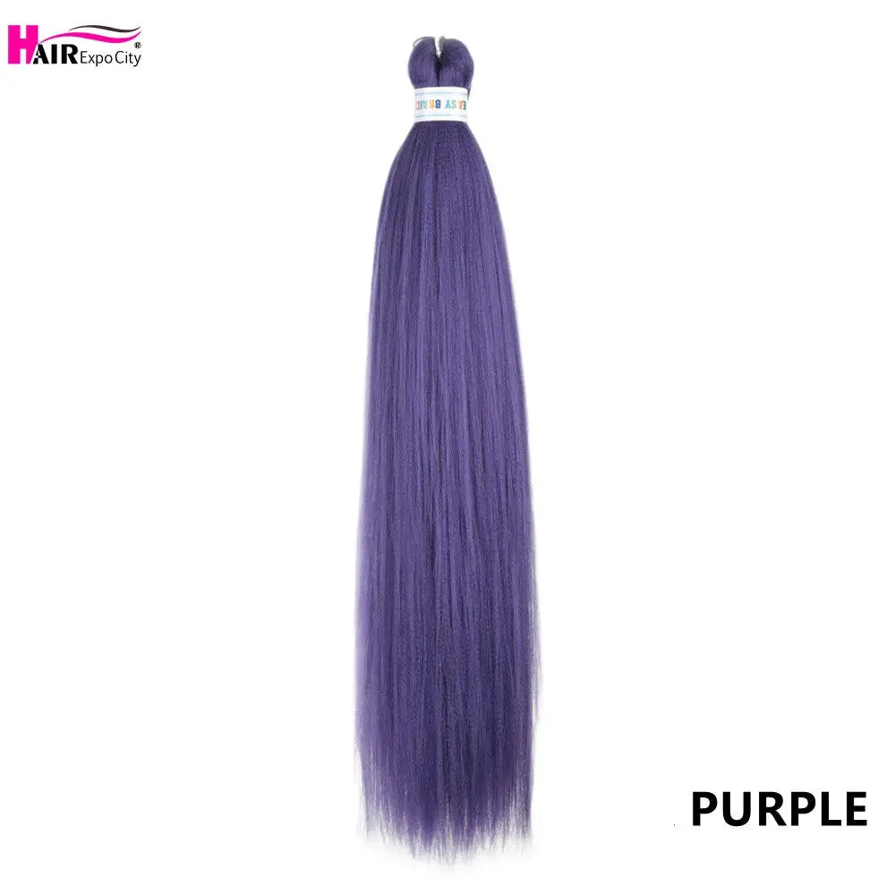 Easy Braids 26Inch synthetic jumbo braids hair extensions in purple ombre by Simples Market
