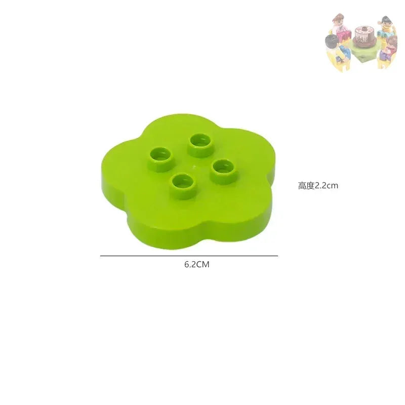 Big Building Blocks Play House Furniture Accessories Indoor Bed Compatible Large Bricks Assemble Toys For Kids Gift