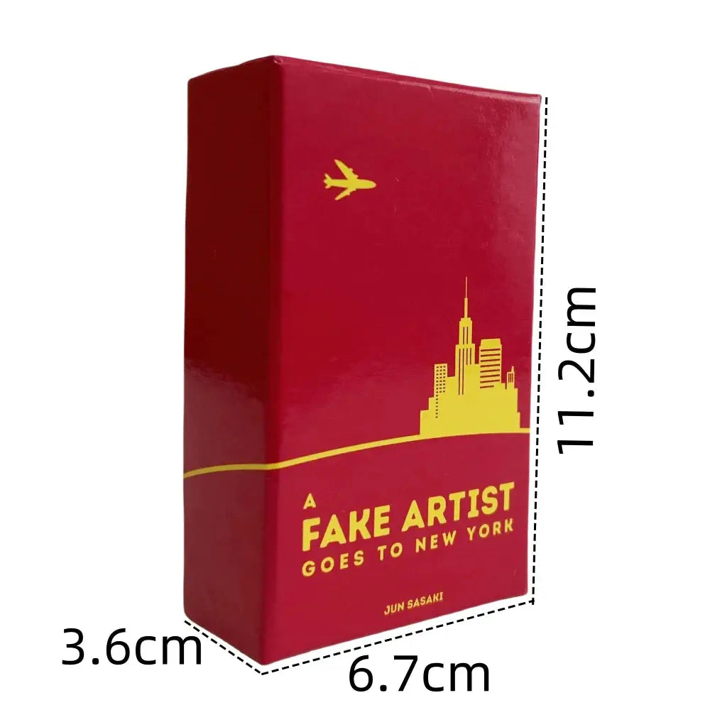 A Fake Artist Goes To New York Card Game Deck One Box Party Game Creative Board Game For Groups