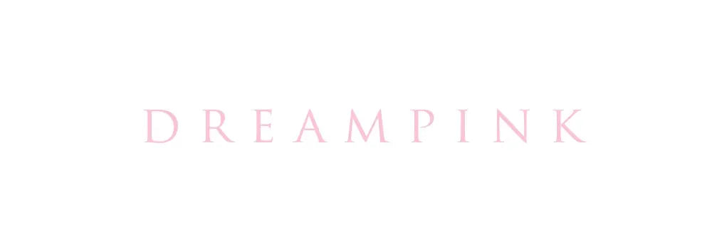 DreamPink brand logo in pink letters on white background.