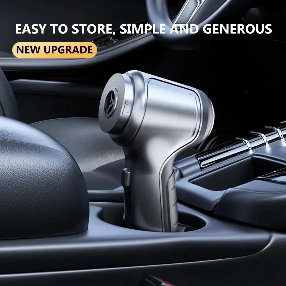 95000PA wireless car vacuum cleaner by Simples Market, silver handheld with strong suction