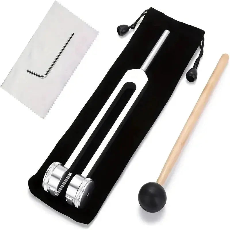 128 Hz Weighted Bio Acoustic Tuning Fork Set For Healing Chakras Sound Therapy Stress Relief
