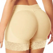Suita Women Padded Seamless Hip Enhancer Panties With Removable Padding For Natural Lift And High Waist Tummy Control