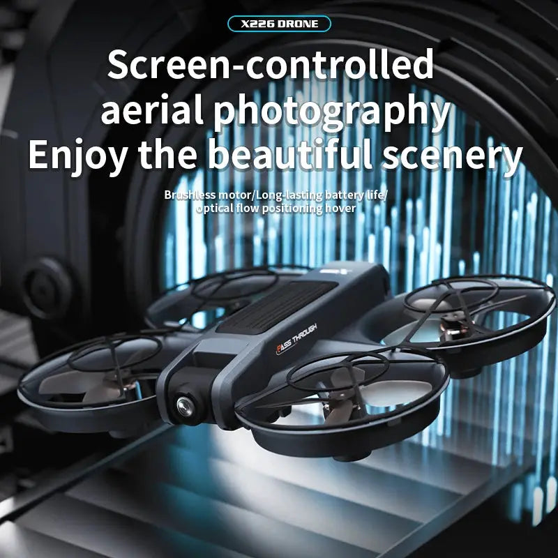 Simples Market X226 mini quadcopter with propeller guards, gray