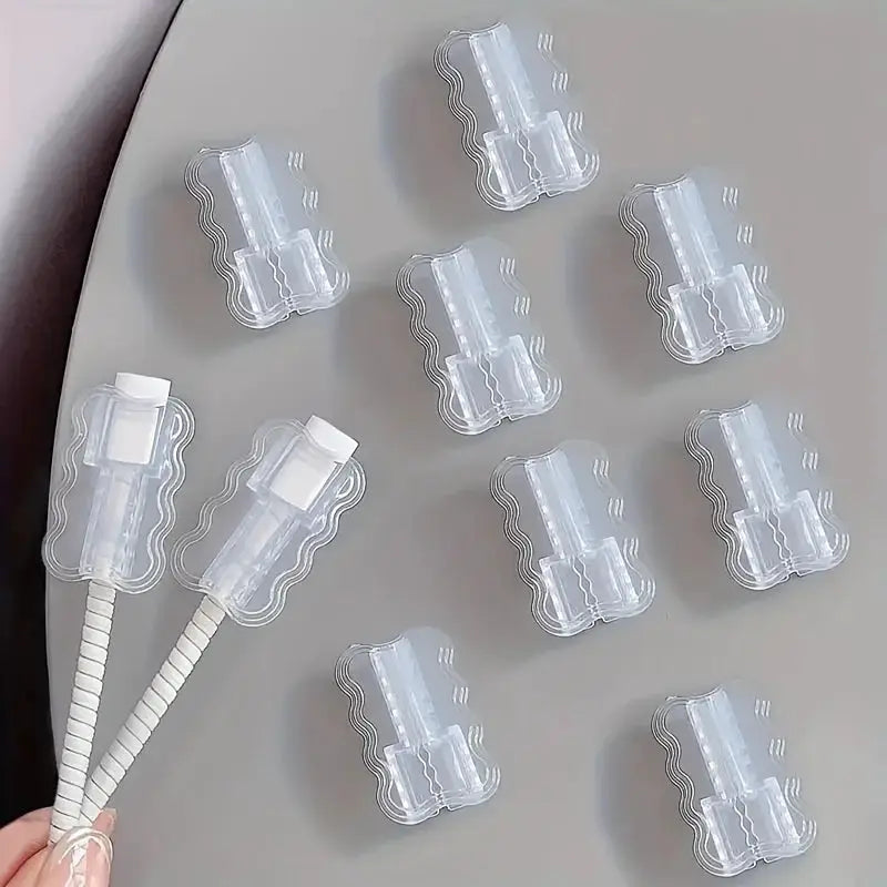 Data Cable Protector Sleeves by Simples Market, clear plastic cord savers for anti-breakage, 12-pack