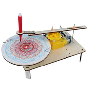 DIY Creative Wooden Electric Plotter Drawing Robot STEM Kit for Kids Automatic Painting Science Electronics