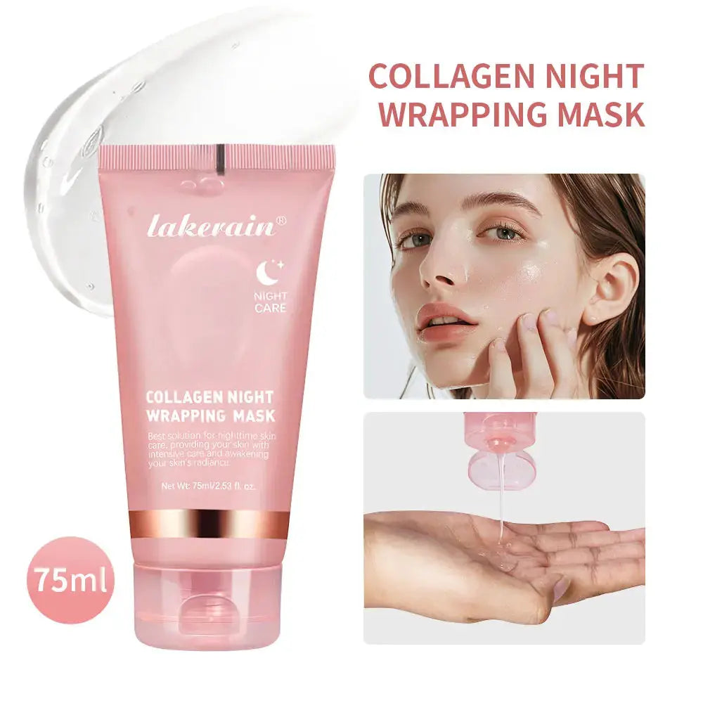 Korean Deep Collagen Mask Peel Off For Anti Wrinkle Lifting Overnight Skin Care Bio Pack