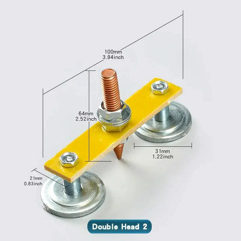 1 Pc Welding Magnet Head Magnetic Ground Clamp Holder For Welder Sheet Metal Repair And Ground Wire Fixture