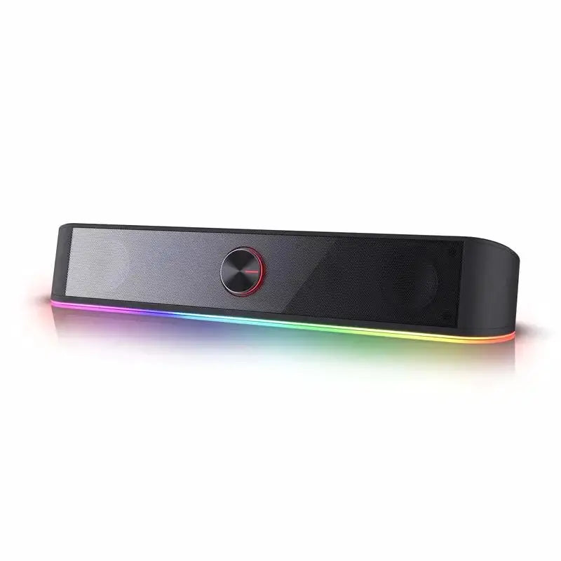 Redragon GS560 Adiemus RGB USB desktop soundbar with 2.0 channel and rainbow lighting strip