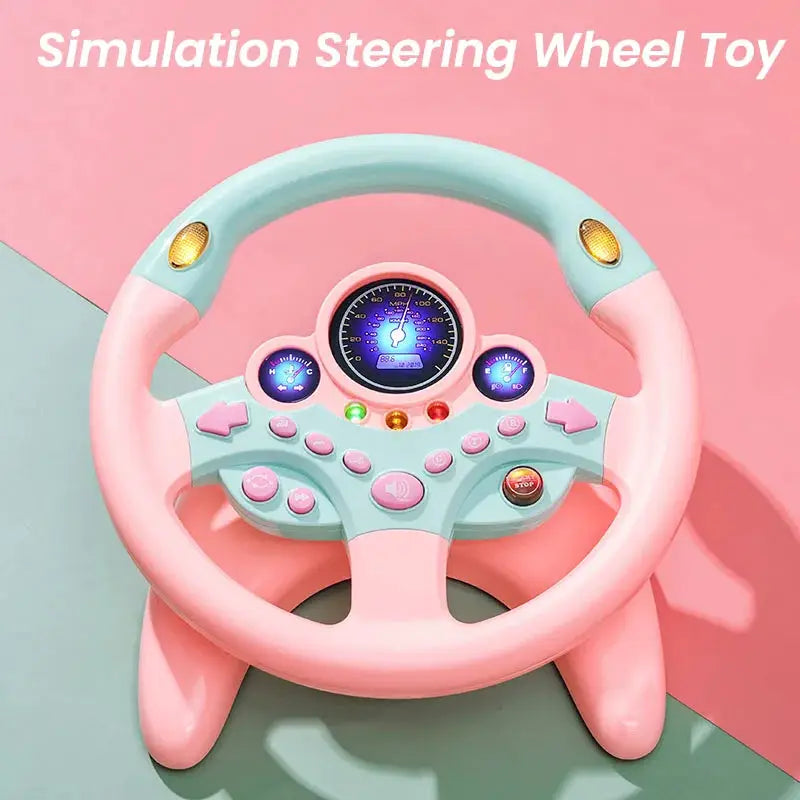 Infant Shining Electric Simulation Steering Wheel Toy With Lights And Sounds For Early Educational Play