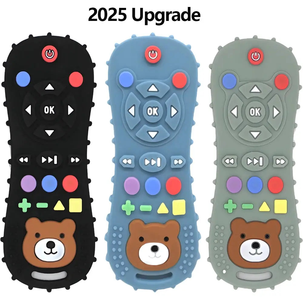 Remote Control Style Baby Teether Silicone Teething Toy Pacifier Bracelet 1 To 3 Pieces