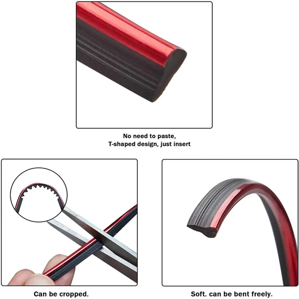 Flexible Car Interior Decoration Strip For Dashboard And Door Panels Easy To Install Upgrade Your Car Interior Styling