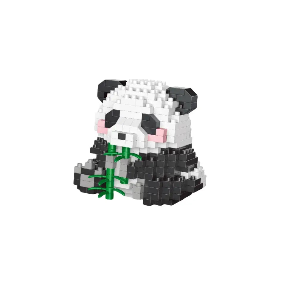 Panda Shaped Building Blocks Toy Set For Desktop Decoration Holiday Gift Panda Lovers Delight For Children And Adults
