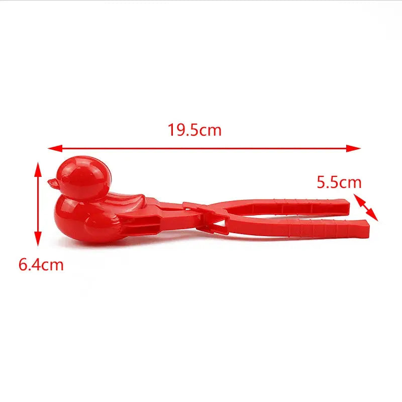 Duck Rice Mold DIY Snowball Maker with Handle Eco Friendly PP Plastic Cute Animal Rice Shaper for Kids and Adults