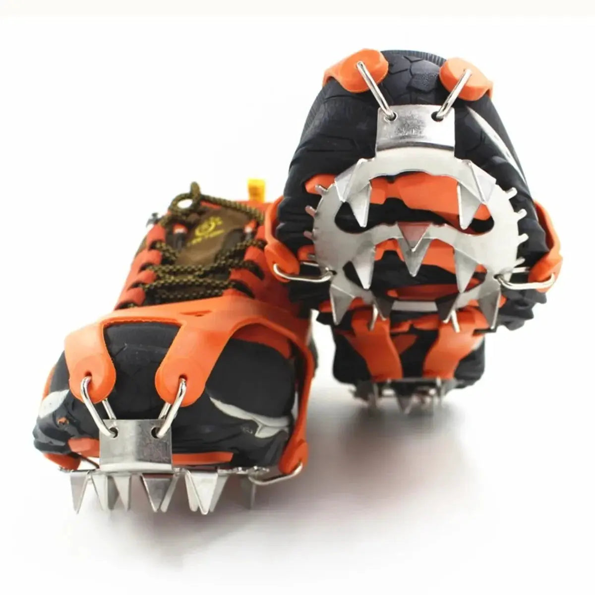 18 Studs Professional Anti Slip Ice Snow Crampons For Mountaineering Hiking Winter Outdoor Spike Shoes