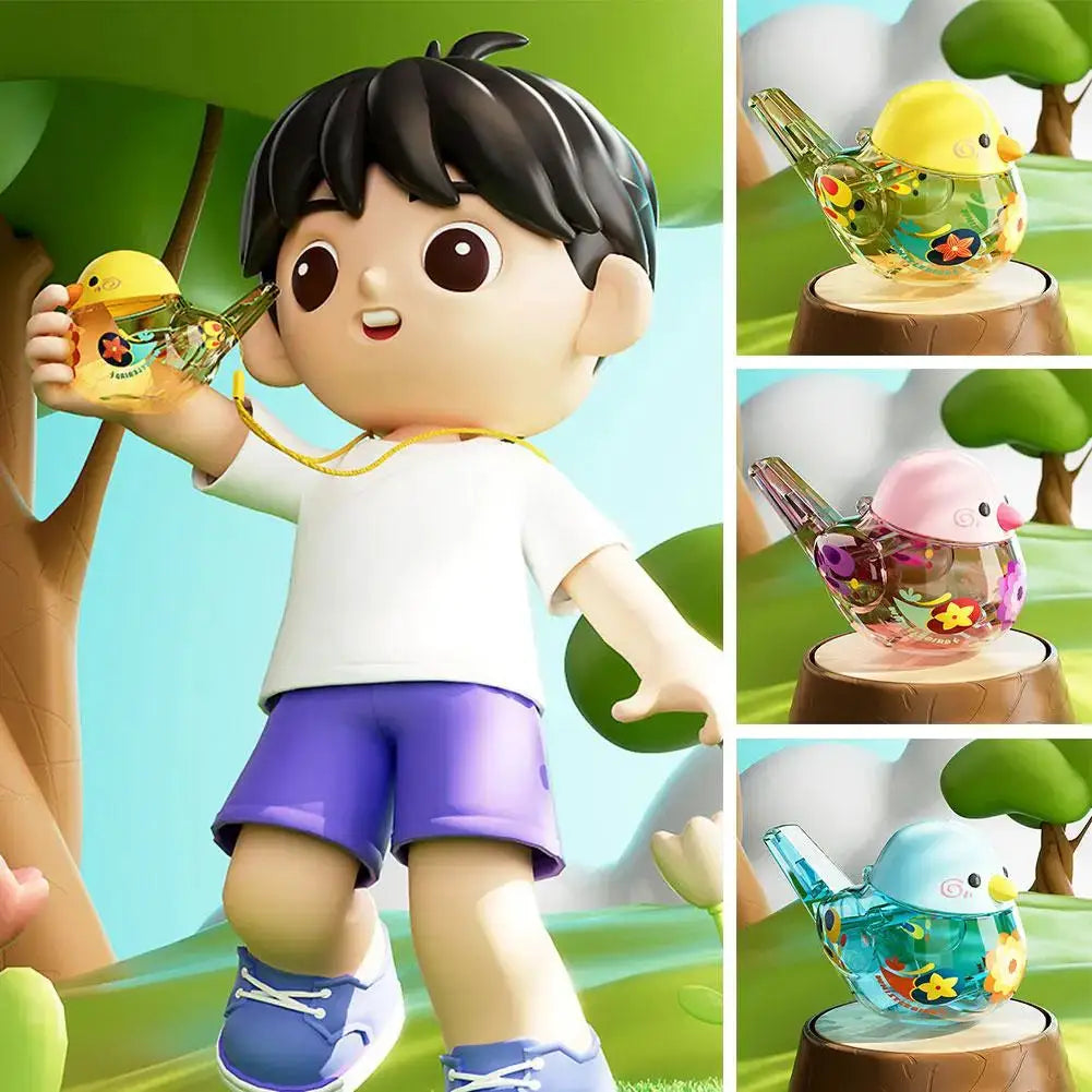 Colorful Bird Water Whistle Made From ABS Material Fun Pipe Toy For Kids Birthday Gifts And Accessories