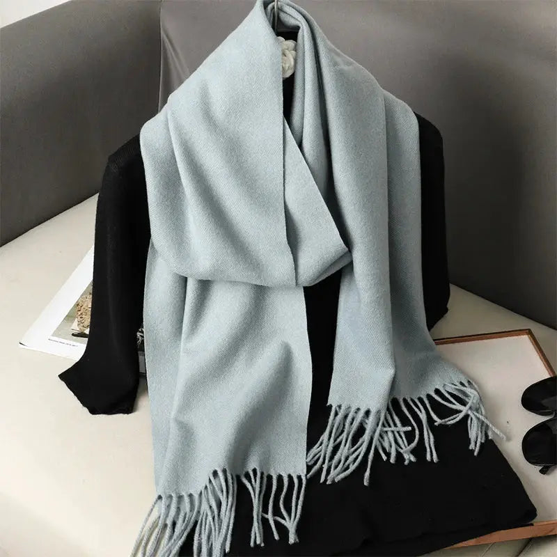 Brand 62 Womens Long Cashmere Blend Winter Scarf Hijab Shawl Wrap For Outdoor Warmth