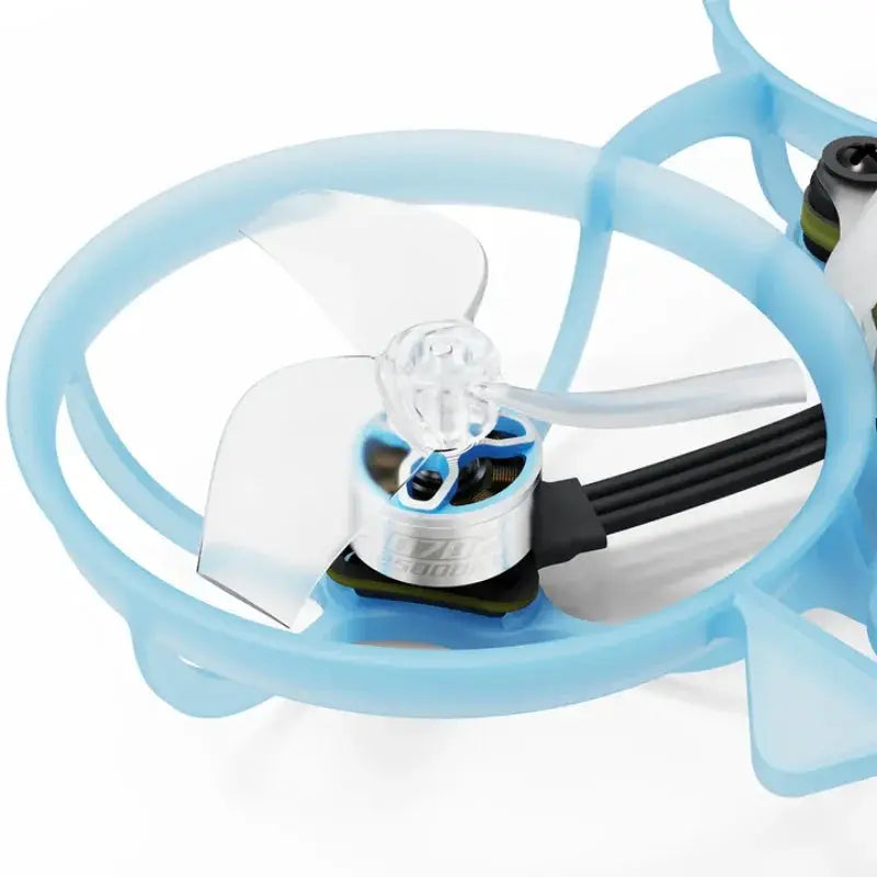 BETAFPV Air65 ll brushless whoop quadcopter in blue with protective propeller guard