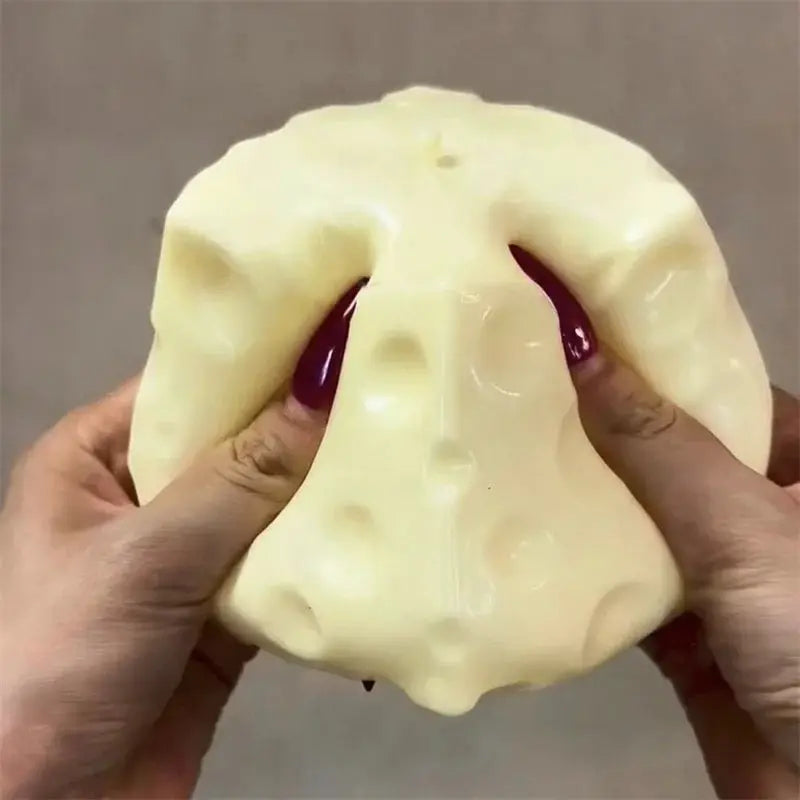 Jumbo Cheese Cube Stress Ball Shapeable Squeeze Ball Fidget Toy For ASMR Sensory Anti Stress Festival Gift