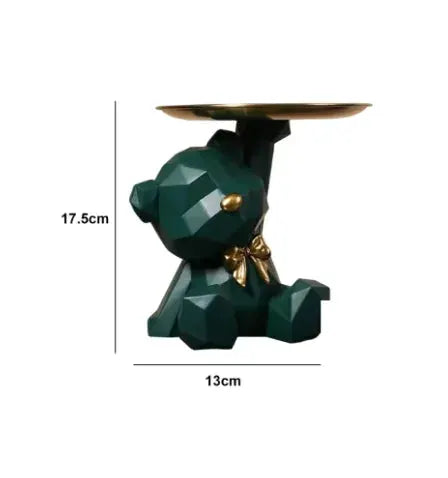Kawaii Geometric Butterfly Bear Tray Desktop Organizer For Living Room Home Decor And Small Item Storage