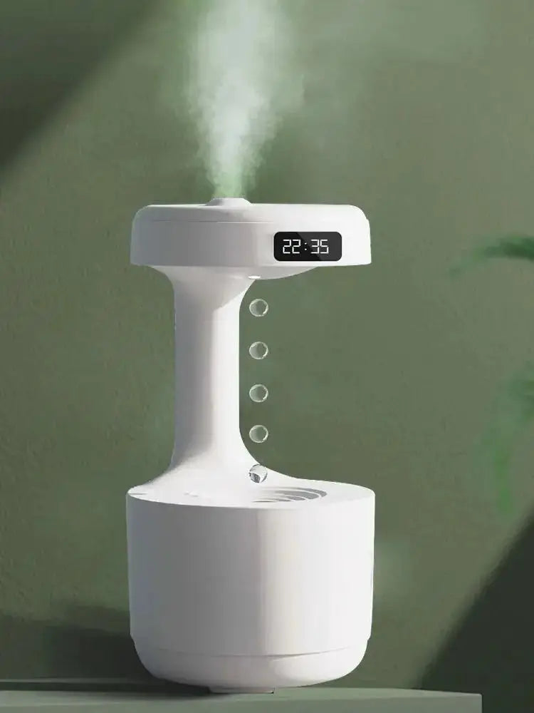Ultrasonic Anti-Gravity Mist Maker with Water Drops - Air Humidifier, Night Light, and Weightless LED Nebulizer