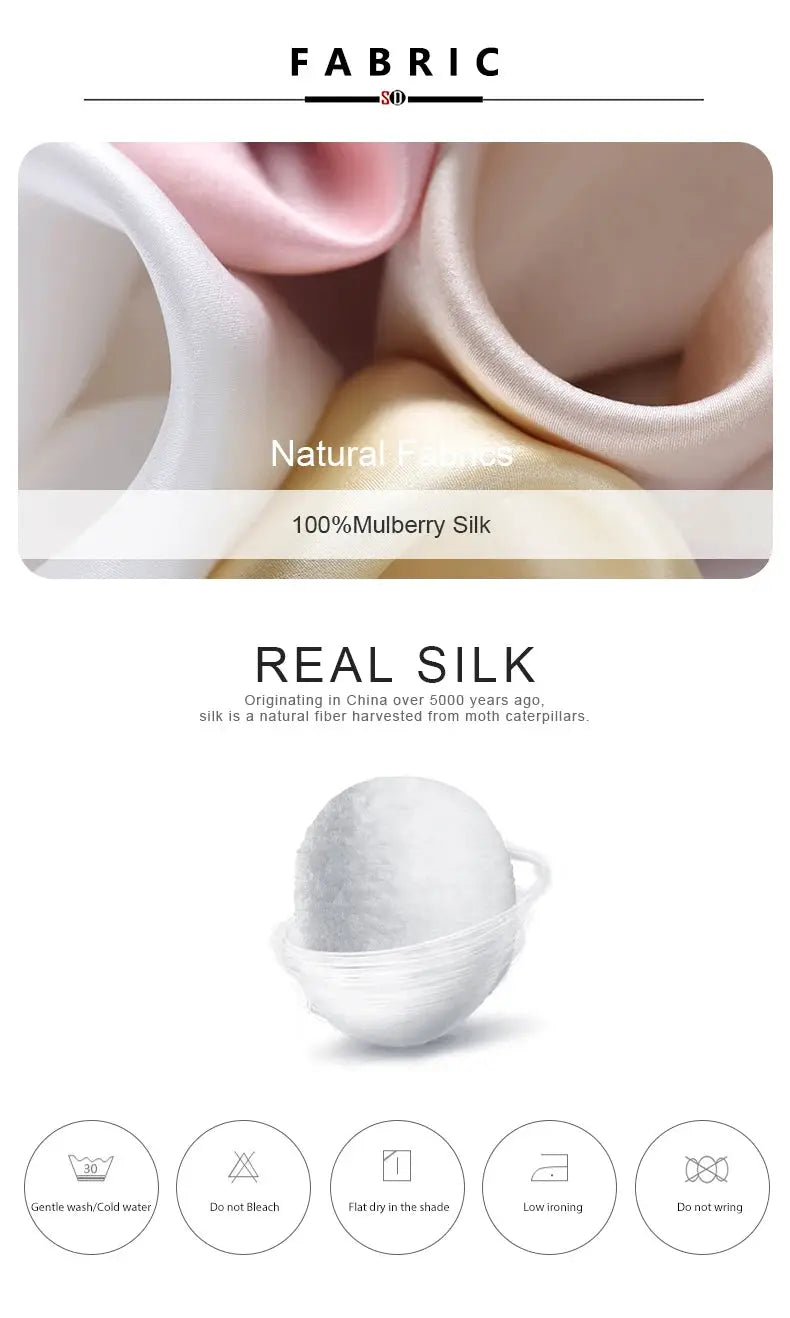 Silk fabric swatches, 100% Mulberry Silk in white and ivory tones.