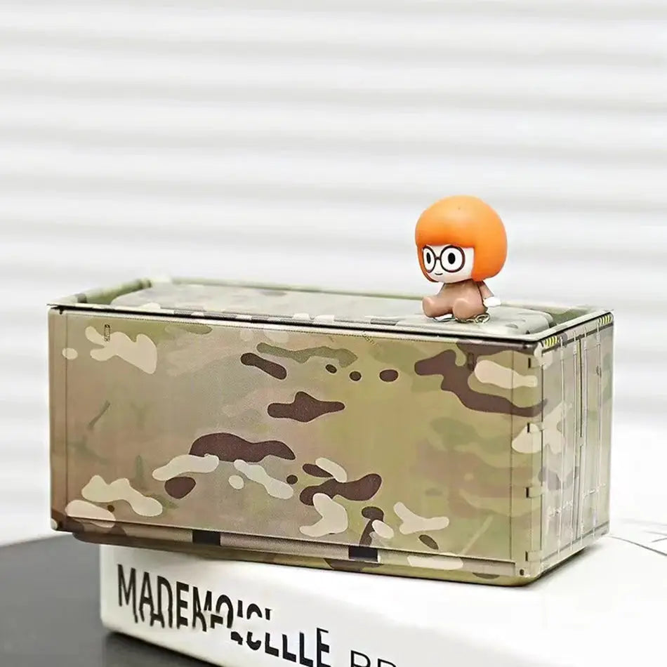 Mini Iron Storage Box Miniature Desktop Organizer Sea Freight Container Design Creative Decoration For Collectors Gift