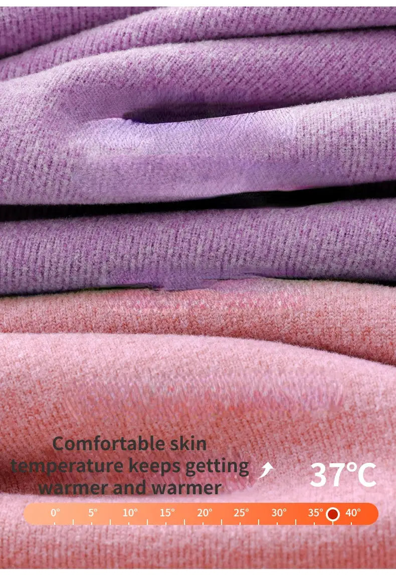 Winter cashmere leggings close-up of soft purple knit fabric; warm material by Simples Market