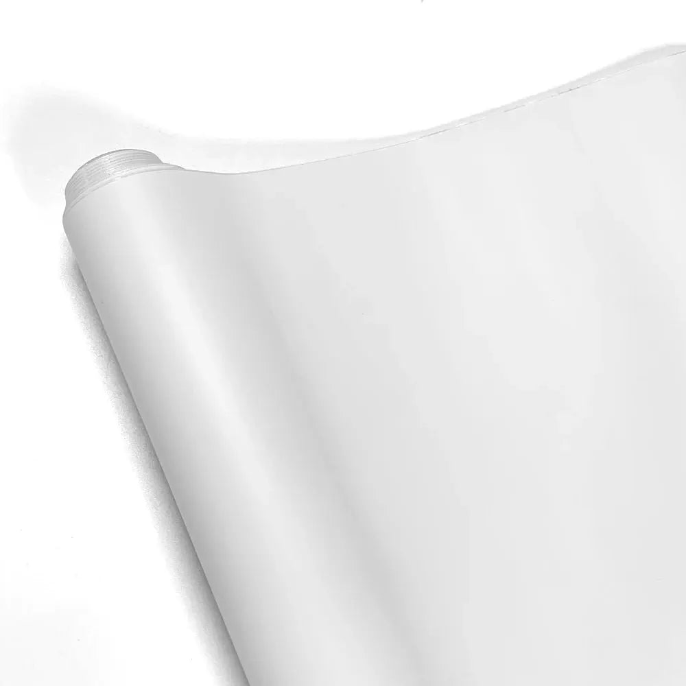 Matte white vinyl car wrap film sheet, self-adhesive, universal for car and motorcycle