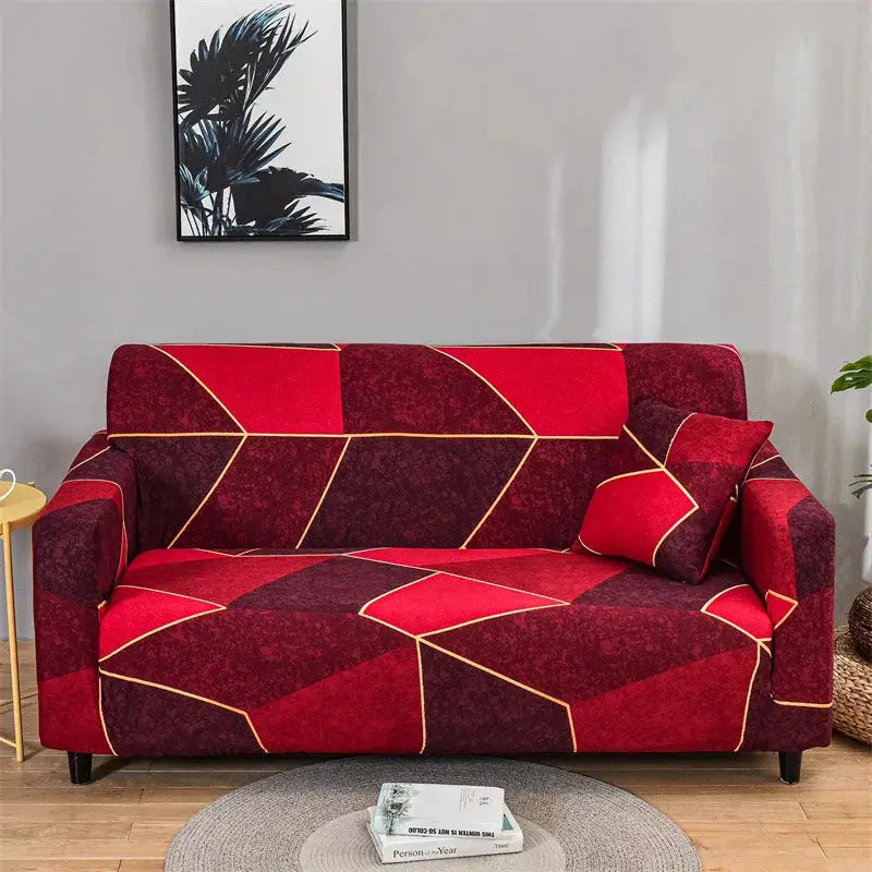 Flower Printed Elastic Sofa Cover Anti Slip Spandex Furniture Protector For Bedroom Living Room Office Decor
