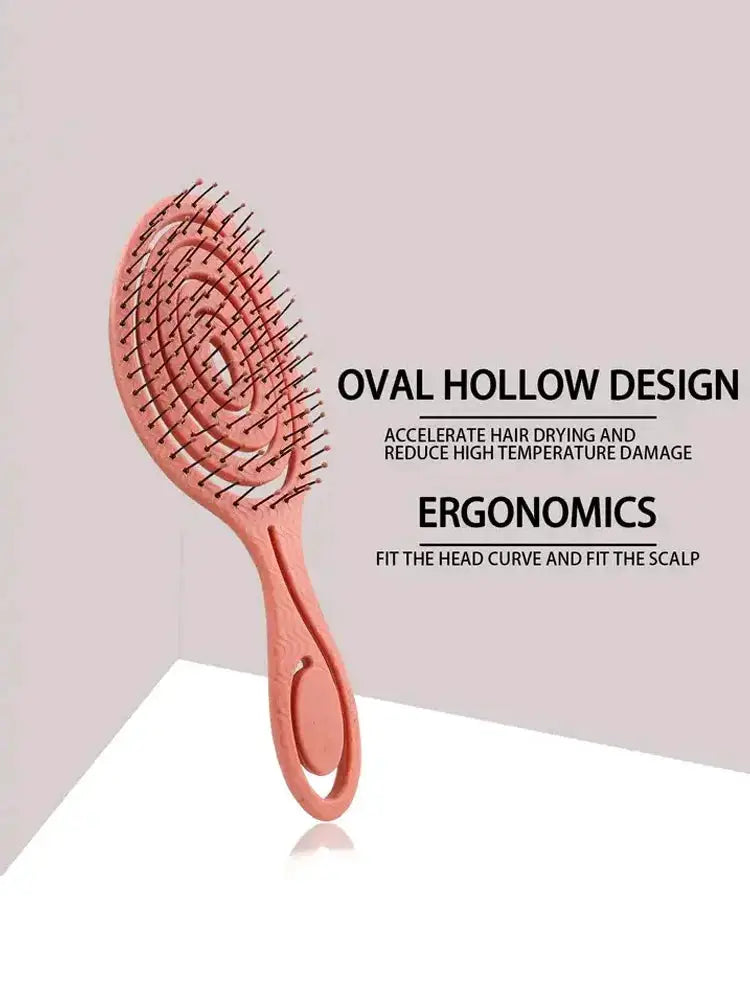 Hair Massage Comb Nylon Bristle Hairbrush For Detangling Curly Hair And Professional Salon Use