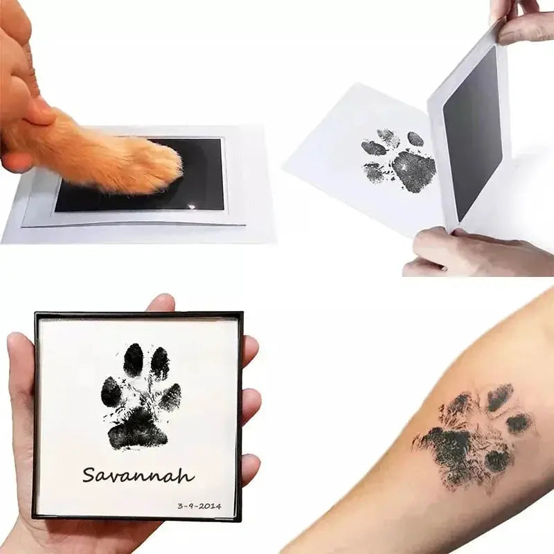 Safe Non Toxic Baby Footprint Kit Inkless No Touch Handprint For 0 To 12 Months Newborn Souvenir