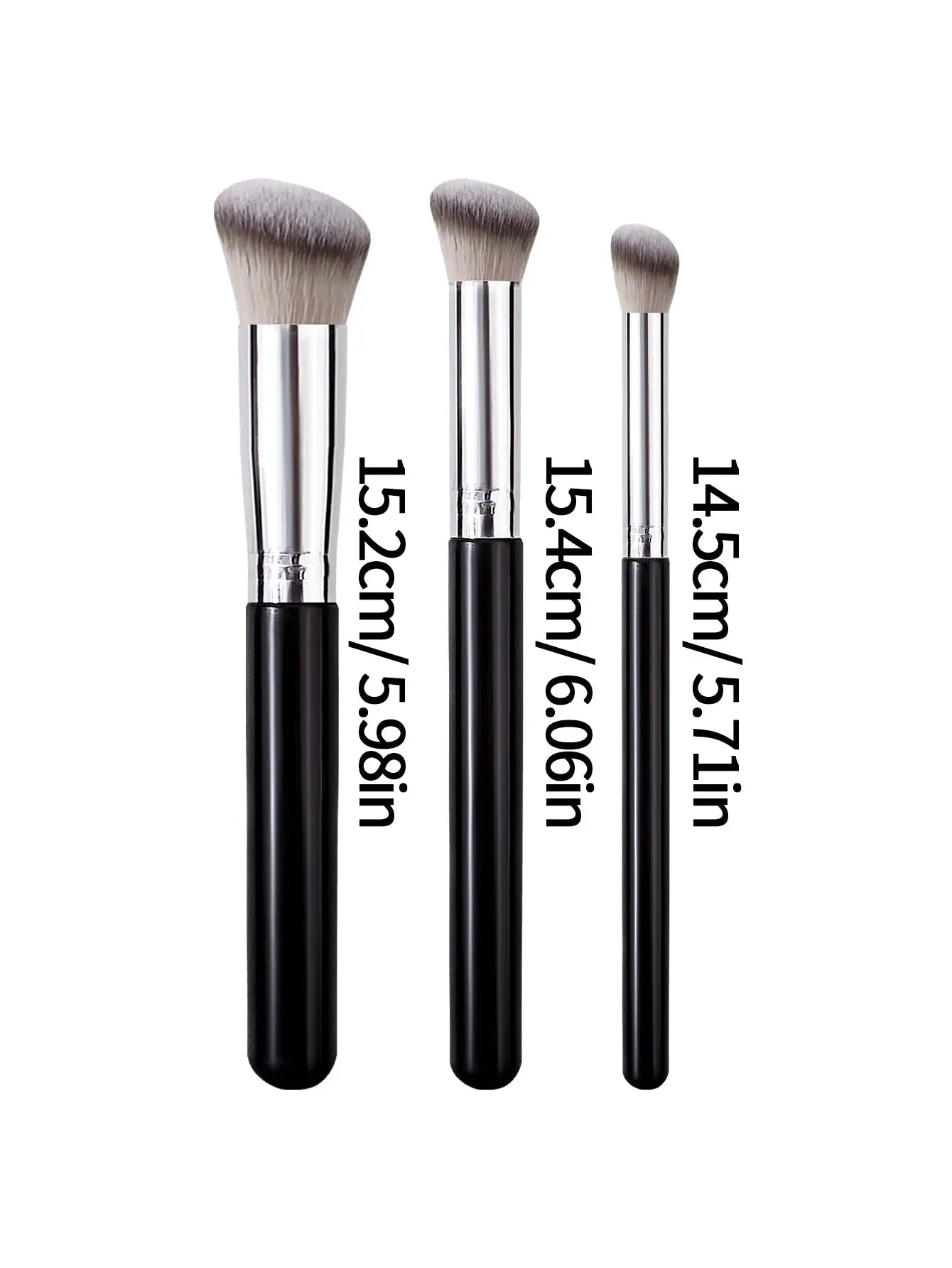 LuxeBlend Foundation And Concealer Brush Set Soft Wool For Flawless Dense Coverage And Precise Under Eye Blending
