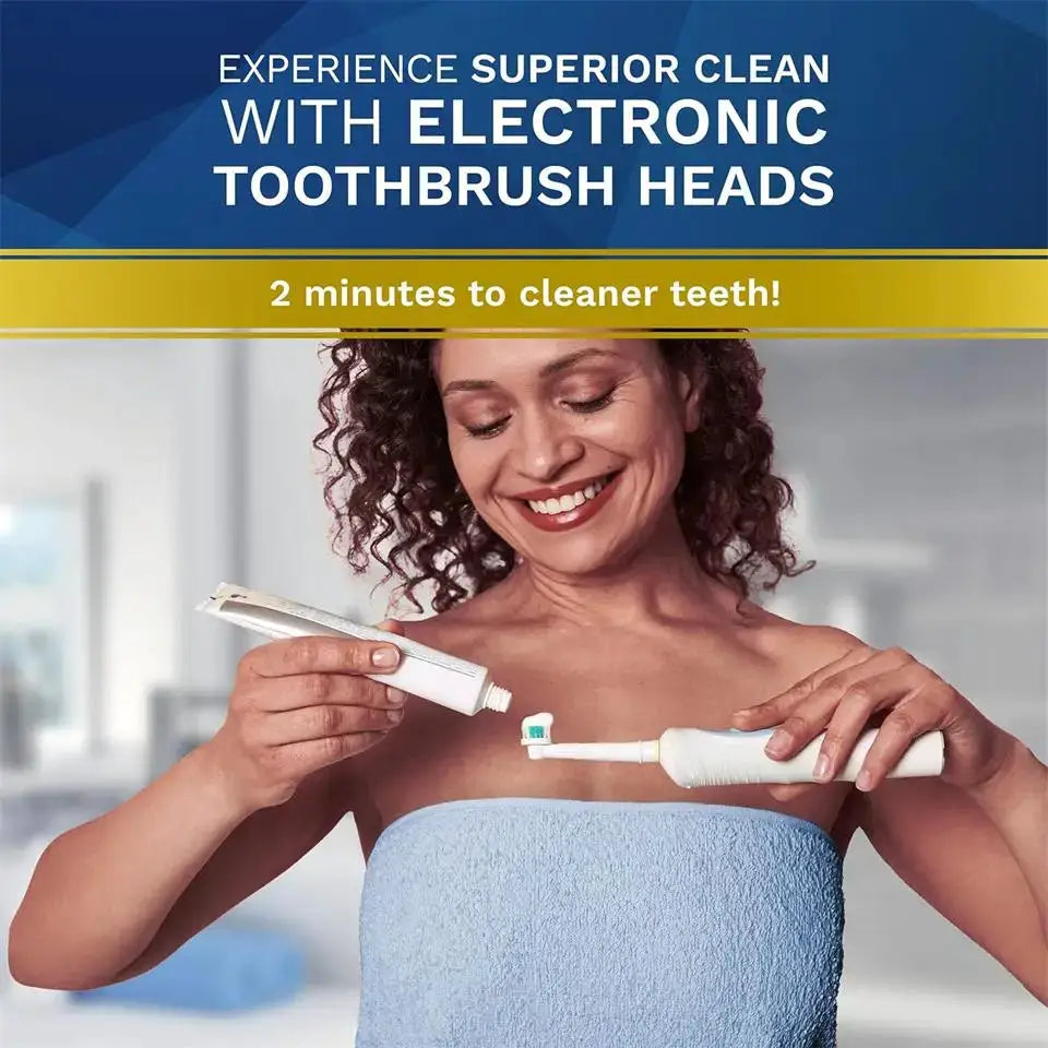 Oral B Braun Replacement Toothbrush Heads Extra Soft Dupont Bristles Rounded End For Gentle Cleaning Whitening